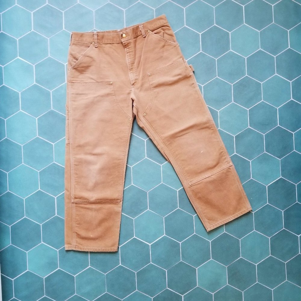 1980s Carhartt Work Pants Double Knee Dungaree 38